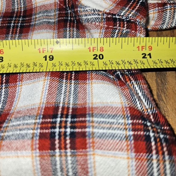 Christopher Banks Womens Red Plaid Button Up Long Sleeve Large - Picture 3 of 4